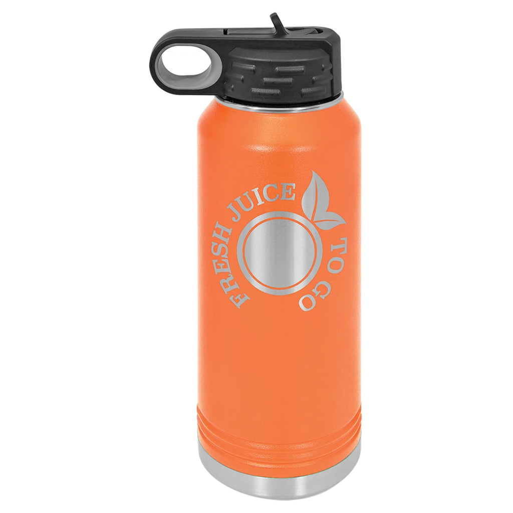 Vaccuum Insulated Water Bottle - Orange - Drinkware