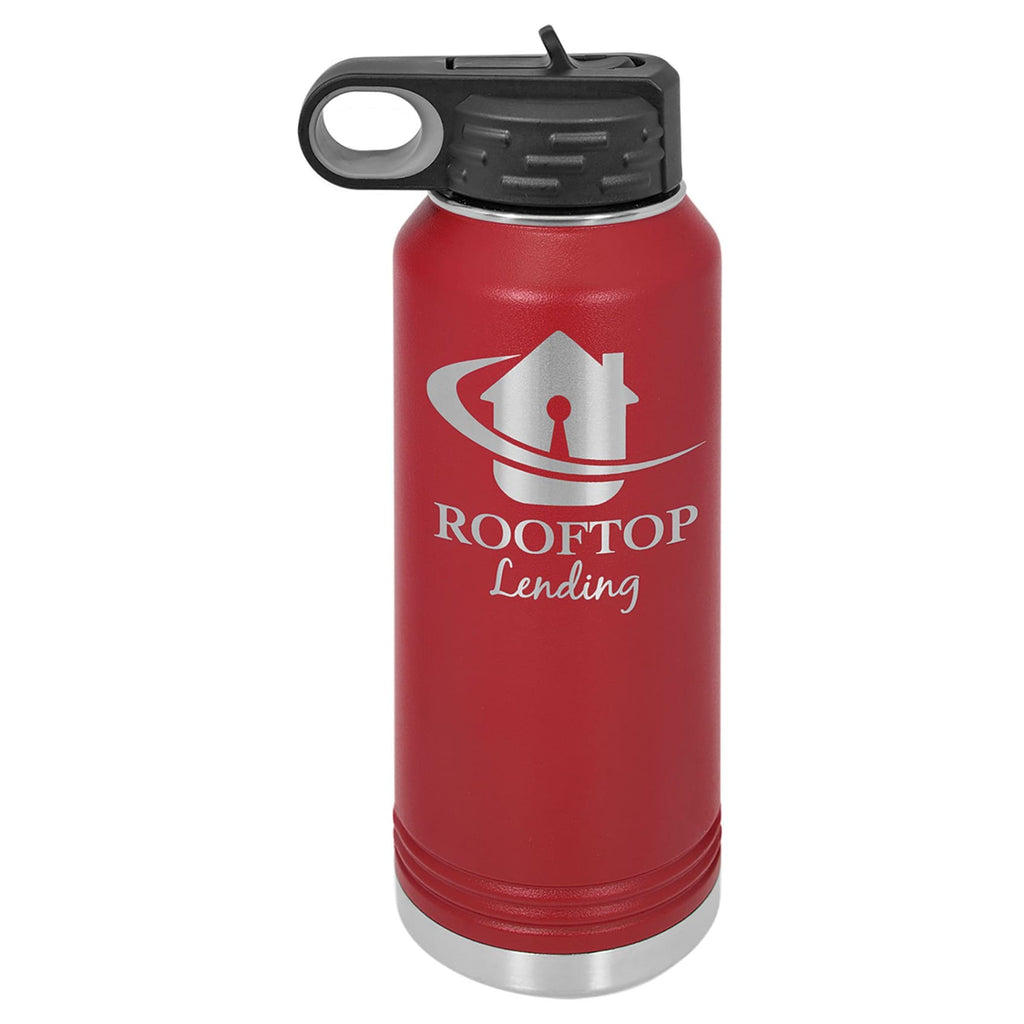 Vaccuum Insulated Water Bottle - Red - Drinkware