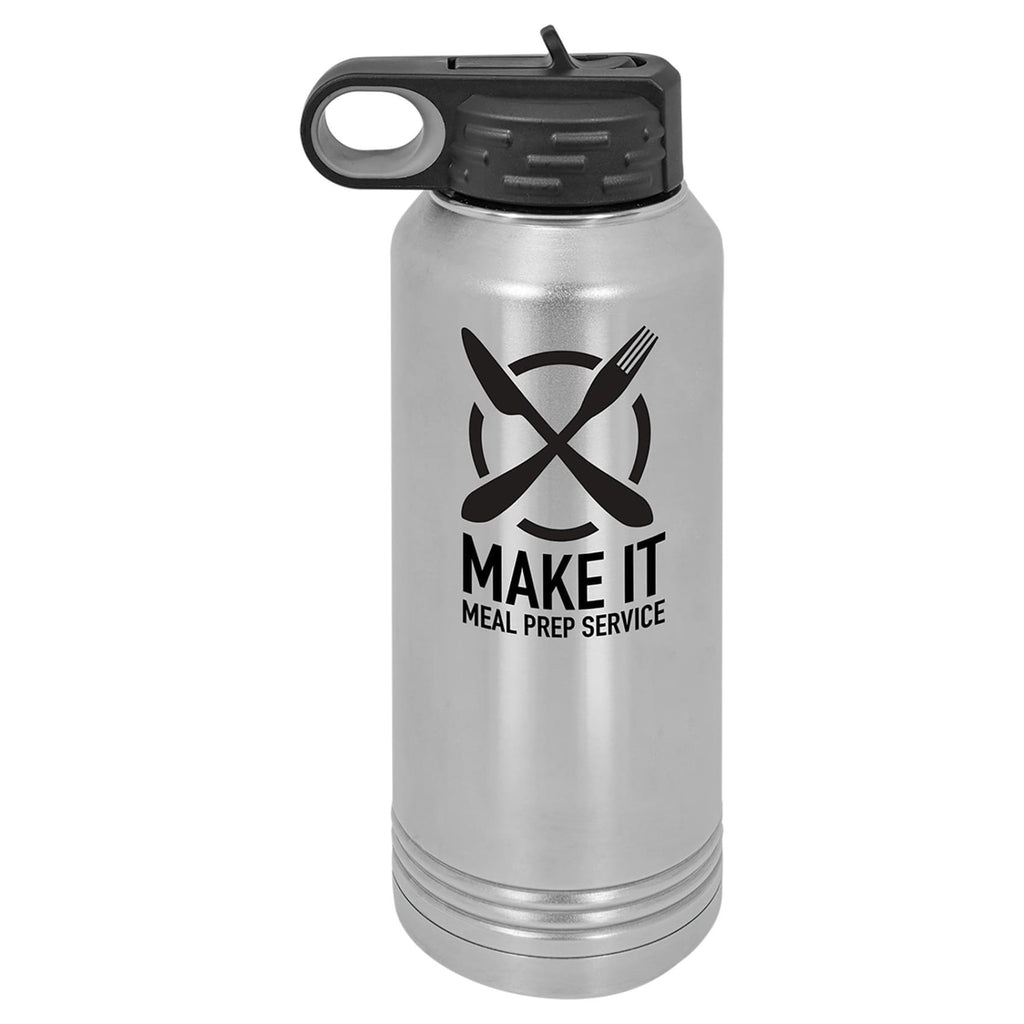 Vaccuum Insulated Water Bottle - Silver - Drinkware
