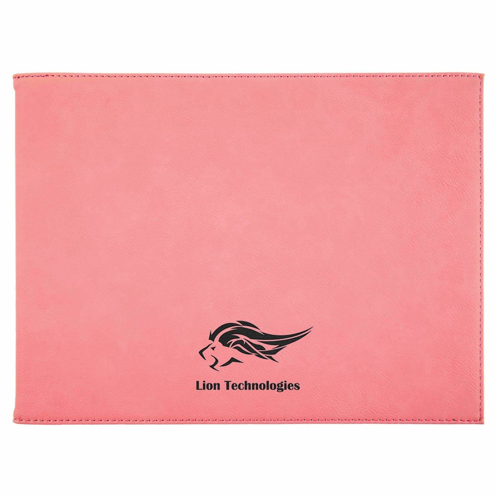 Vegan Leather Certificate Holder - Pink - Office Gifts