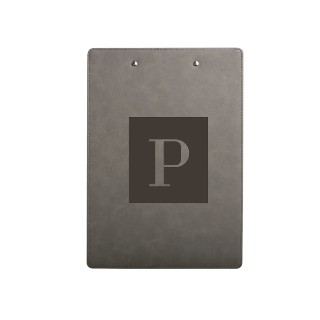 Vegan Leather Clipboard - Iron Gray - Office Gifts