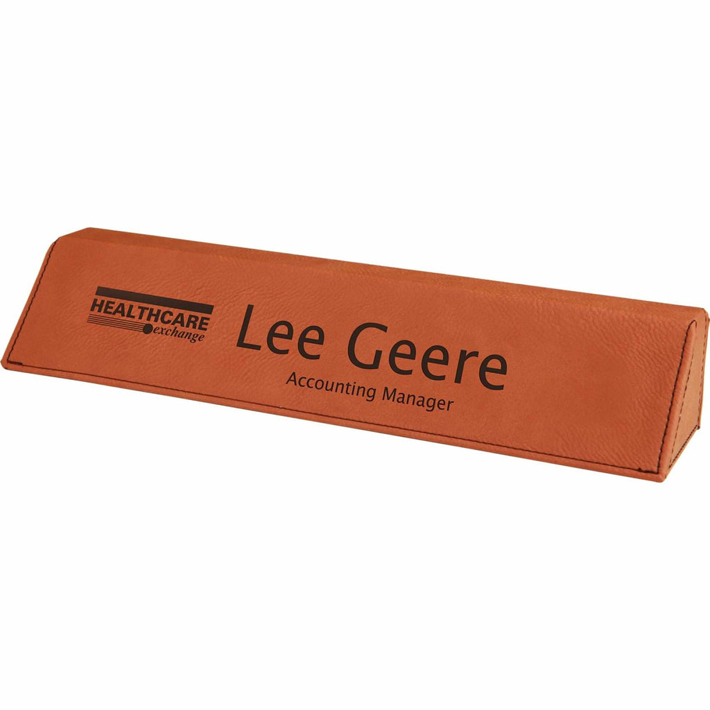 Vegan Leather Desk Wedge - Rawhide / 10.5 - Office Gifts