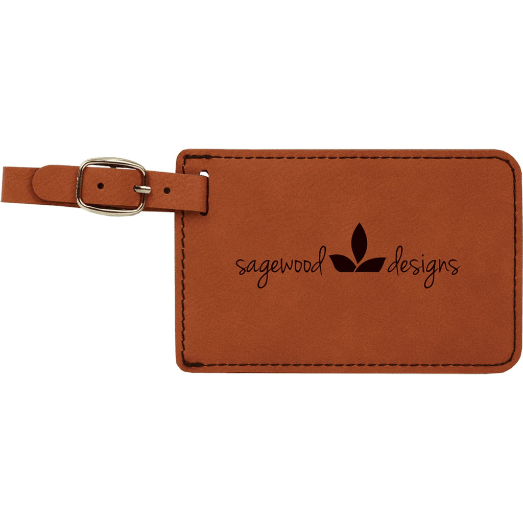 Vegan Leather Luggage Tag - Rawhide - Bags