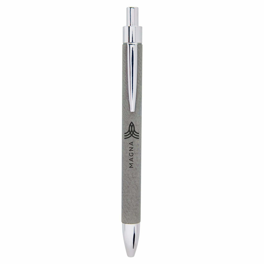 Vegan Leather Pen - Gray - Office Gifts