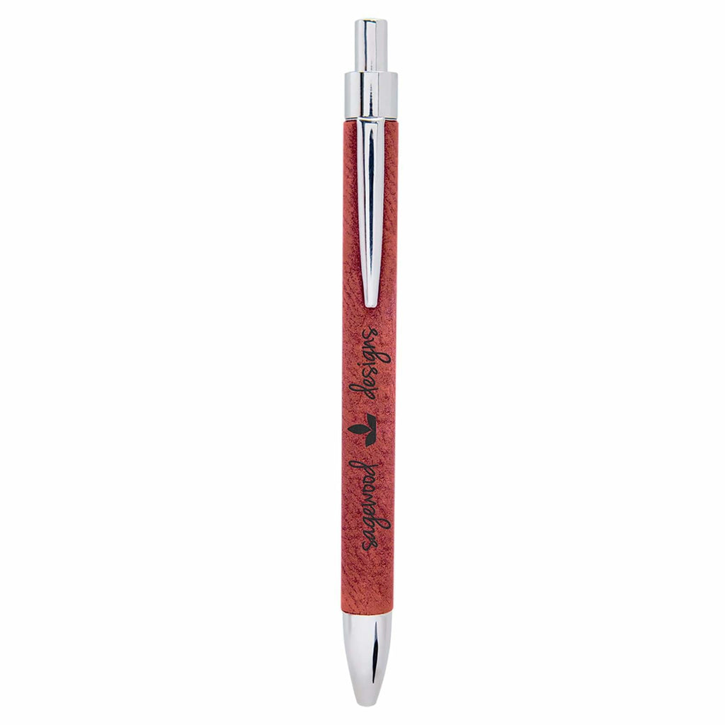 Vegan Leather Pen - Rose - Office Gifts