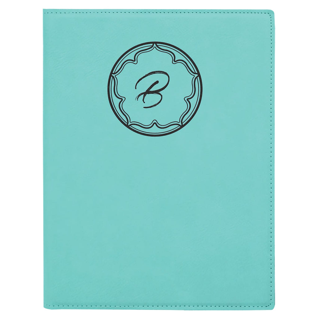 Vegan Leather Small Portfolio - Teal - Office Gifts